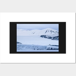 Tunabreen Glacier from Tempelfjorden on Svalbard Posters and Art